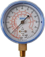 Wika - 2-1/2" Dial, 1/8 Thread, 30-0-300 Scale Range, Pressure Gauge - Lower Connection Mount, Accurate to 1-2-5% of Scale - Caliber Tooling