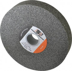 Standard Abrasives - 6" Diam, 1" Face Width, 1" Center Hole, Fine Grade, Silicon Carbide Deburring Wheel - Convolute, Density 9 Grade, 6,000 RPM - Caliber Tooling