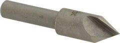 Interstate - 3/8" Head Diam, 1/4" Shank Diam, 1 Flute 60° High Speed Steel Countersink - Caliber Tooling