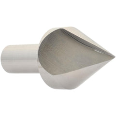 1-1/2″ Head Diam, 3/4″ Shank Diam, 1 Flute 60° High Speed Steel Countersink Bright Finish, 2-7/8″ OAL, Single End, Straight Shank, Right Hand Cut