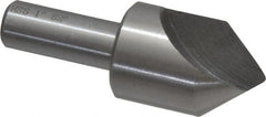 Interstate - 1" Head Diam, 1/2" Shank Diam, 1 Flute 82° High Speed Steel Countersink - Caliber Tooling