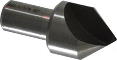 Interstate - 1-1/4" Head Diam, 3/4" Shank Diam, 1 Flute 82° High Speed Steel Countersink - Caliber Tooling