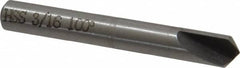 Interstate - 3/16" Head Diam, 3/16" Shank Diam, 1 Flute 100° High Speed Steel Countersink - Caliber Tooling