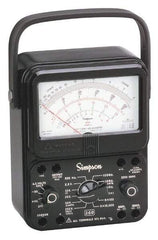 Simpson Electric - 12389, 1,000 VAC/VDC, Analog Manual Ranging Multimeter - 20 mOhm, Measures Voltage, Current, Resistance - Caliber Tooling