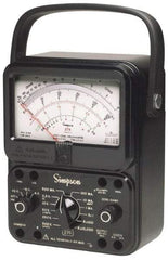 Simpson Electric - 12226, 1,000 VAC/VDC, Analog Manual Ranging Multimeter - 20 mOhm, Measures Voltage, Current, Resistance - Caliber Tooling