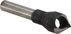 Interstate - 1/4" Shank Diam, 0 Flute 82° High Speed Steel Countersink - Bright Finish, Single End, Straight Shank, Right Hand Cut - Caliber Tooling