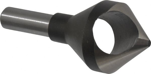 Interstate - 1/2" Shank Diam, 0 Flute 82° High Speed Steel Countersink - Caliber Tooling