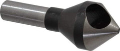 Interstate - 1/2" Shank Diam, 0 Flute 82° High Speed Steel Countersink - Bright Finish, Single End, Straight Shank, Right Hand Cut - Caliber Tooling