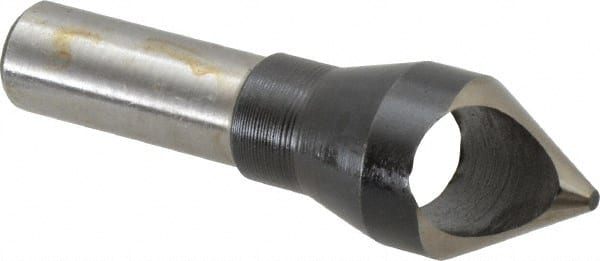 Interstate - 1/2" Shank Diam, 0 Flute 60° High Speed Steel Countersink - Caliber Tooling