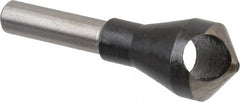 Interstate - 1/4" Shank Diam, 0 Flute 100° High Speed Steel Countersink - Caliber Tooling