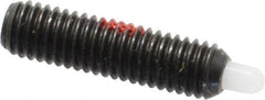 Gibraltar - M5 x 0.8, 19mm Thread Length, 3mm Plunger Projection, Steel Threaded Spring Plunger - 2.36mm Max Plunger Diam, 19mm Plunger Length, 1.3 Lb Init End Force, 2.7 Lb Final End Force, 2.5mm Hex - Caliber Tooling