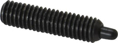 Gibraltar - 10-32, 3/4" Thread Length, 1/8" Plunger Projection, Steel Threaded Spring Plunger - 0.092" Max Plunger Diam, 3/4" Plunger Length, 2.9 Lb Init End Force, 11.1 Lb Final End Force, 1/16" Hex - Caliber Tooling