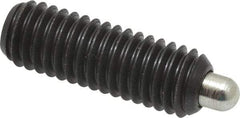 Gibraltar - 3/8-16, 1-1/8" Thread Length, 3/16" Plunger Projection, Steel Threaded Spring Plunger - 0.186" Max Plunger Diam, 1-1/8" Plunger Length, 2.8 Lb Init End Force, 7.2 Lb Final End Force, 3/16" Hex - Caliber Tooling