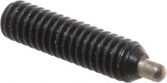 Gibraltar - 8-32, 5/8" Thread Length, 3/32" Plunger Projection, Steel Threaded Spring Plunger - 0.07" Max Plunger Diam, 5/8" Plunger Length, 0.7 Lb Init End Force, 2.3 Lb Final End Force, 1/16" Hex - Caliber Tooling