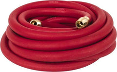 Continental ContiTech - 1/2" ID 25' Long Oil Resistant Air Hose - 250 Working psi, 190°, 1/2" Fitting, Red - Caliber Tooling