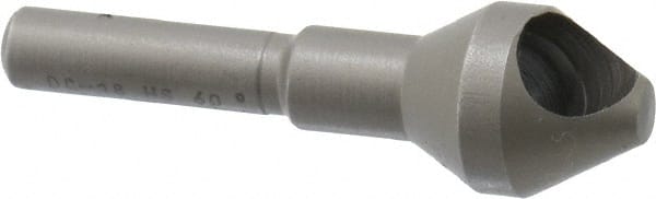 Weldon - 9/16" Head Diam, 1/4" Shank Diam, 60° High Speed Steel Countersink - Caliber Tooling