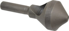 Weldon - 13/16" Head Diam, 1/4" Shank Diam, 90° High Speed Steel Countersink - Caliber Tooling