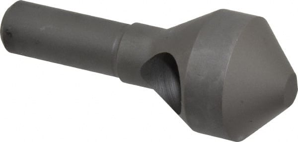 Weldon - 1-1/8" Head Diam, 1/2" Shank Diam, 90° High Speed Steel Countersink - Caliber Tooling