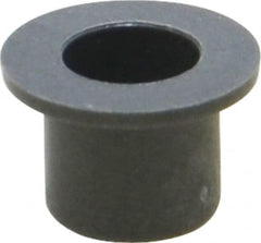 Igus - 3/16" Inside x 1/4" Outside Diam, Thermoplastic Sleeve Bearing - 3/8" Outside Diam, 0.032" Flange Thickness, 1/4" OAL - Caliber Tooling