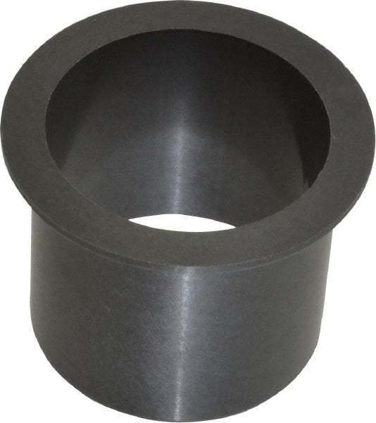 Igus - 1-1/2" Inside x 1-21/32" Outside Diam, Thermoplastic Sleeve Bearing - 2" Outside Diam, 0.078" Flange Thickness, 1-1/2" OAL - Caliber Tooling