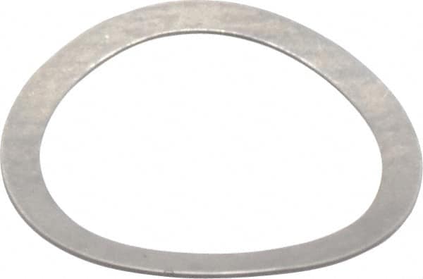 Gardner Spring - 0.243" ID x 0.305" OD, Grade 302 Stainless Steel Wave Disc Spring - 0.007" Thick, 0.03" Overall Height, 0.015" Deflection, 0.75 Lb at Deflection - Caliber Tooling