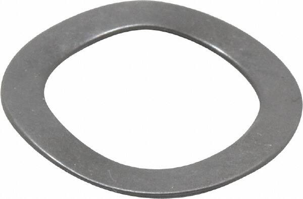 Gardner Spring - 0.44" ID x 0.618" OD, Grade 1074-1095 Steel Wave Disc Spring - 0.008" Thick, 0.04" Overall Height, 0.025" Deflection, 4 Lb at Deflection - Caliber Tooling