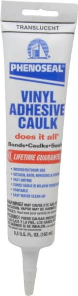 DAP - 5.5 oz Cartridge Clear Acrylic & Latex Caulk - 100°F Max Operating Temp, 20 min Tack Free Dry Time - Caliber Tooling