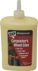 DAP - 32 oz Bottle Yellow Wood Glue - 5 to 7 min Working Time, 72 hr Full Cure Time, Bonds to Cardboard, Fabric, Leather, Particle Board & Wood - Caliber Tooling