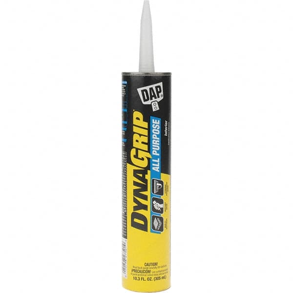 DAP - 10.3 Fluid Ounce Container, Tan, Cartridge Synthetic Latex Construction Adhesive - Service Temp from 0 to 120°F, Indoor - Caliber Tooling