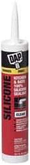 DAP - 10.1 oz Tube Clear RTV Silicone Joint Sealant - -40 to 400°F Operating Temp, 10 to 25 min Tack Free Dry Time, 24 hr Full Cure Time - Caliber Tooling