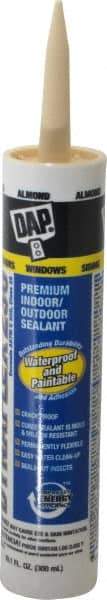 DAP - 10.1 oz Cartridge Off-White Acrylic & Latex Caulk - -30 to 180°F Operating Temp, 30 min Tack Free Dry Time - Caliber Tooling