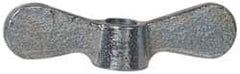 Value Collection - 3/8-16 UNC, Zinc Plated, Steel Standard Wing Nut - Grade 1015-1025, 2-1/2" Wing Span, 0.69" Wing Span, 9/16" Base Diam - Caliber Tooling