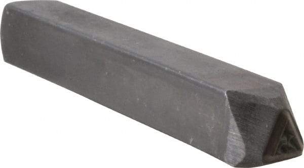 Made in USA - 3/16 Inch Character Size, 25 within a Triangle, Code Stamp - Steel - Caliber Tooling