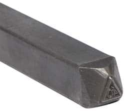 Made in USA - 3/16 Inch Character Size, 40 within a Triangle, Code Stamp - Steel - Caliber Tooling