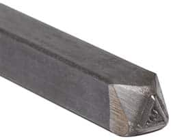 Made in USA - 3/16 Inch Character Size, 42 within a Triangle, Code Stamp - Steel - Caliber Tooling