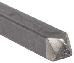 Made in USA - 3/16 Inch Character Size, 43 within a Triangle, Code Stamp - Steel - Caliber Tooling