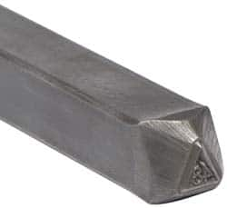 Made in USA - 3/16 Inch Character Size, 48 within a Triangle, Code Stamp - Steel - Caliber Tooling