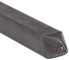 Made in USA - 3/16 Inch Character Size, 69 within a Triangle, Code Stamp - Steel - Caliber Tooling