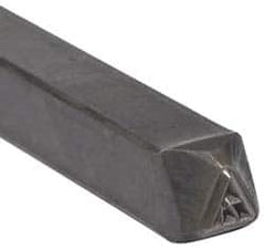 Made in USA - 3/16 Inch Character Size, 71 within a Triangle, Code Stamp - Steel - Caliber Tooling