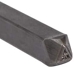 Made in USA - 3/16 Inch Character Size, 76 within a Triangle, Code Stamp - Steel - Caliber Tooling