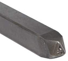 Made in USA - 3/16 Inch Character Size, 86 within a Triangle, Code Stamp - Steel - Caliber Tooling