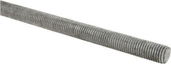 Made in USA - 3/4-10 UNC (Coarse), 2' Long, Low Carbon Steel Threaded Rod - Hot-Dipped Galvanized Finish, Right Hand Thread - Caliber Tooling