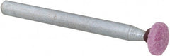 Grier Abrasives - 7/32 x 3/32" Head Diam x Thickness, B74, Wheel Tapered Edge, Aluminum Oxide Mounted Point - Caliber Tooling