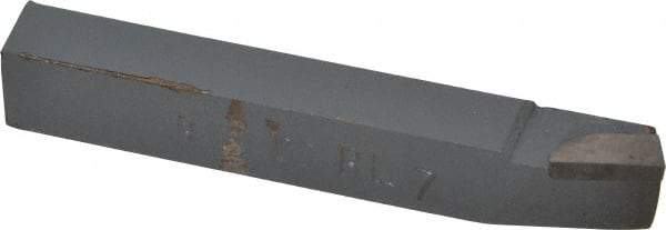 Interstate - 7/16 x 7/16" Shank, Lead Angle Turning Single Point Tool Bit - BL-7, Grade C2 - Exact Industrial Supply