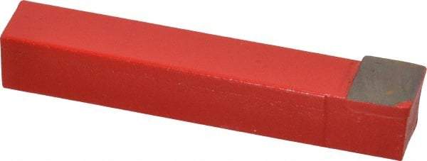 Interstate - 3/8 x 3/8" Shank, Square Nose Single Point Tool Bit - C-6, Grade C2 - Exact Industrial Supply