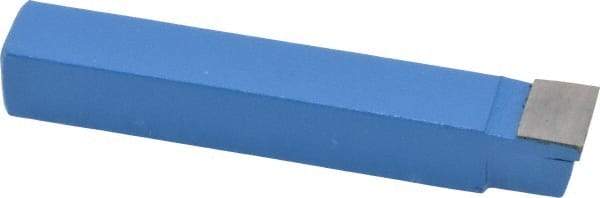 Interstate - 7/16 x 7/16" Shank, Square Nose Single Point Tool Bit - C-7, Grade C6 - Exact Industrial Supply