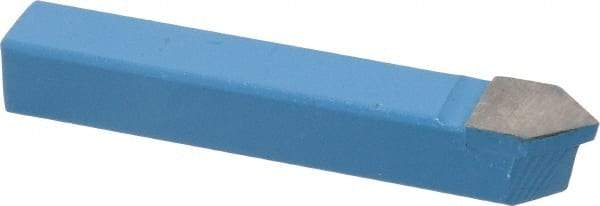 Interstate - 3/8 x 3/8" Shank, Pointed Nose Single Point Tool Bit - D-6, Grade C6 - Exact Industrial Supply