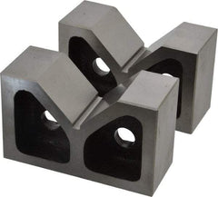 SPI - 2-7/16" Max Capacity, 90° Angle, Cast Iron V-Block - 5" Long x 2" Wide x 3-1/8" High, Sold as Matched Pair - Caliber Tooling