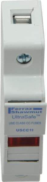 Ferraz Shawmut - 1 Pole, 600 VAC/VDC, 30 Amp, DIN Rail Mount Fuse Holder - Compatible with CC Class, 0.69 Inch Wide Fuse - Caliber Tooling