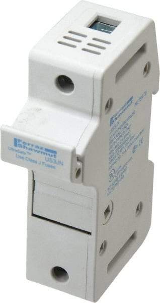 Ferraz Shawmut - 1 Pole, 600 VAC/VDC, 30 Amp, DIN Rail Mount Fuse Holder - Compatible with J Class, 58mm Long x 1.28 Inch Wide and 22mm Diameter Fuse - Caliber Tooling